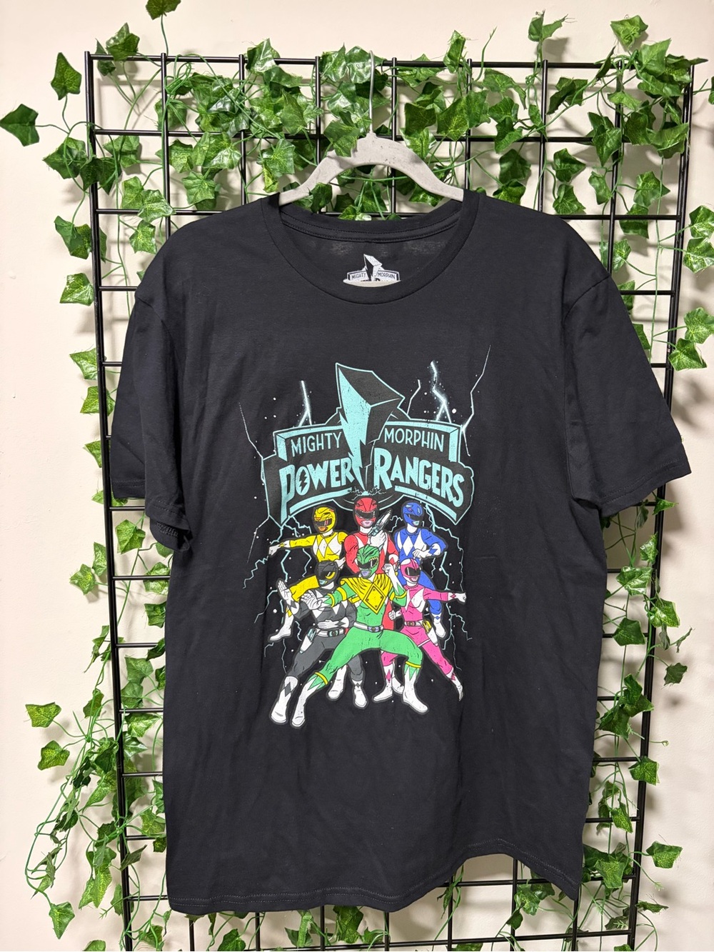 Mighty Morphin Power Rangers Graphic Tee - Black